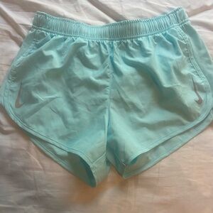 NIKE baby blue athletic shorts
